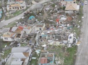 The Island of Barbuda was left uninhabitable by Hurricane Irma